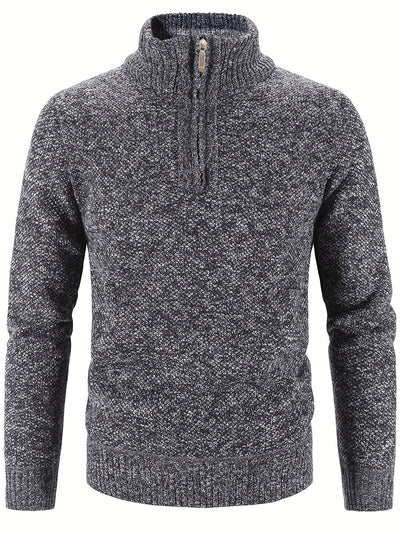 Casual Half Zip Men's Sweater