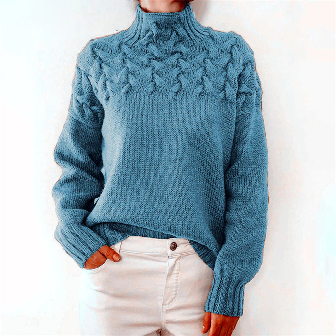 Classic Knitted Turtleneck Sweater for Women