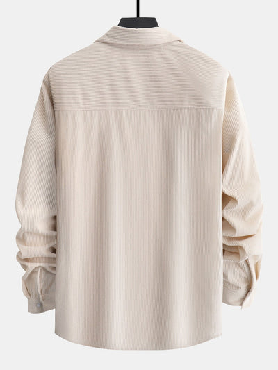 Corduroy Checked Men's Shirt
