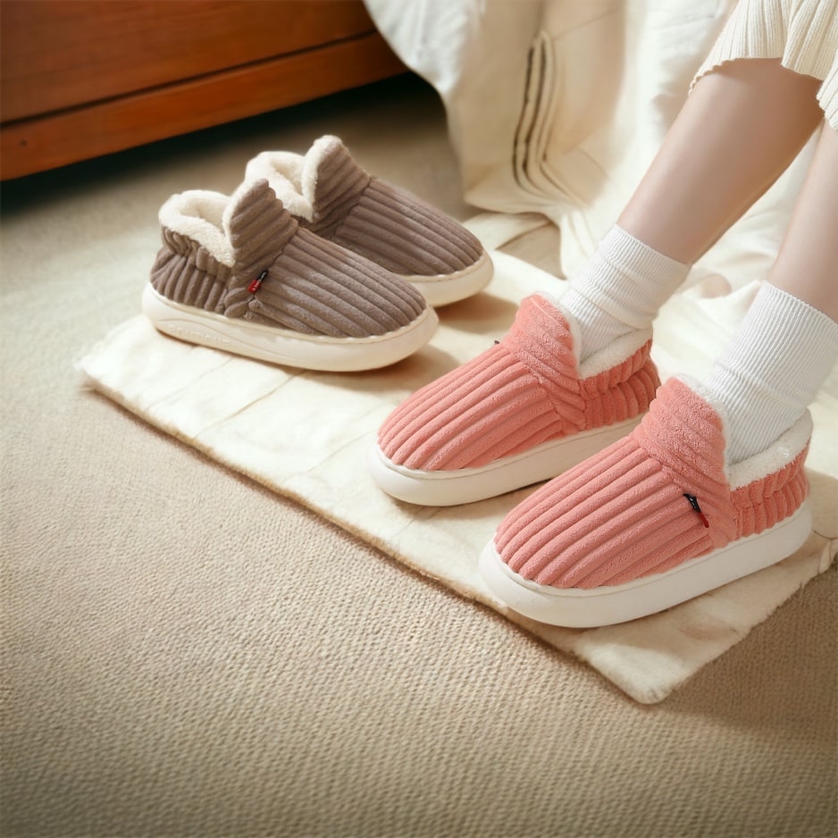 Cozy Warm Winter Sliders for Women