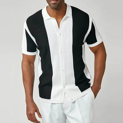 Classic Men's Striped Knit Shirt