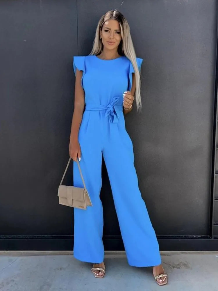 Elegant Jumpsuit with Belt for Women