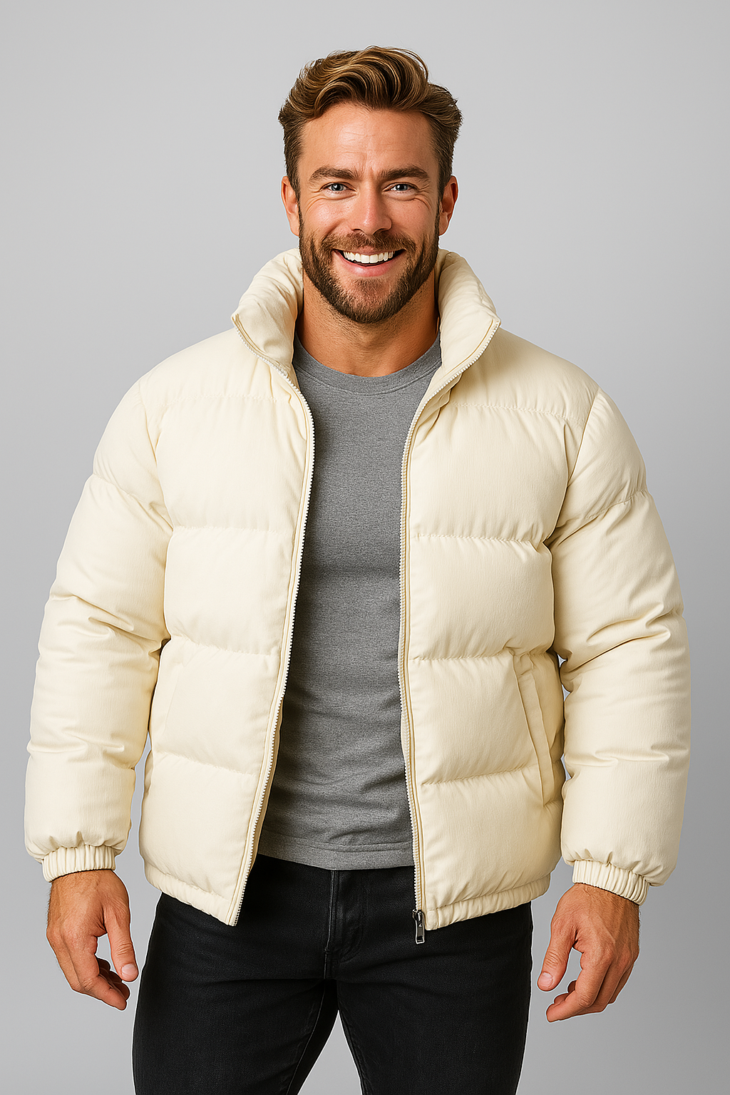 Elegant Puffer Jacket for Men
