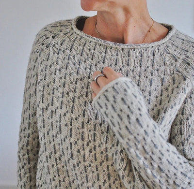 Grey Boat Neck Sweater for Women