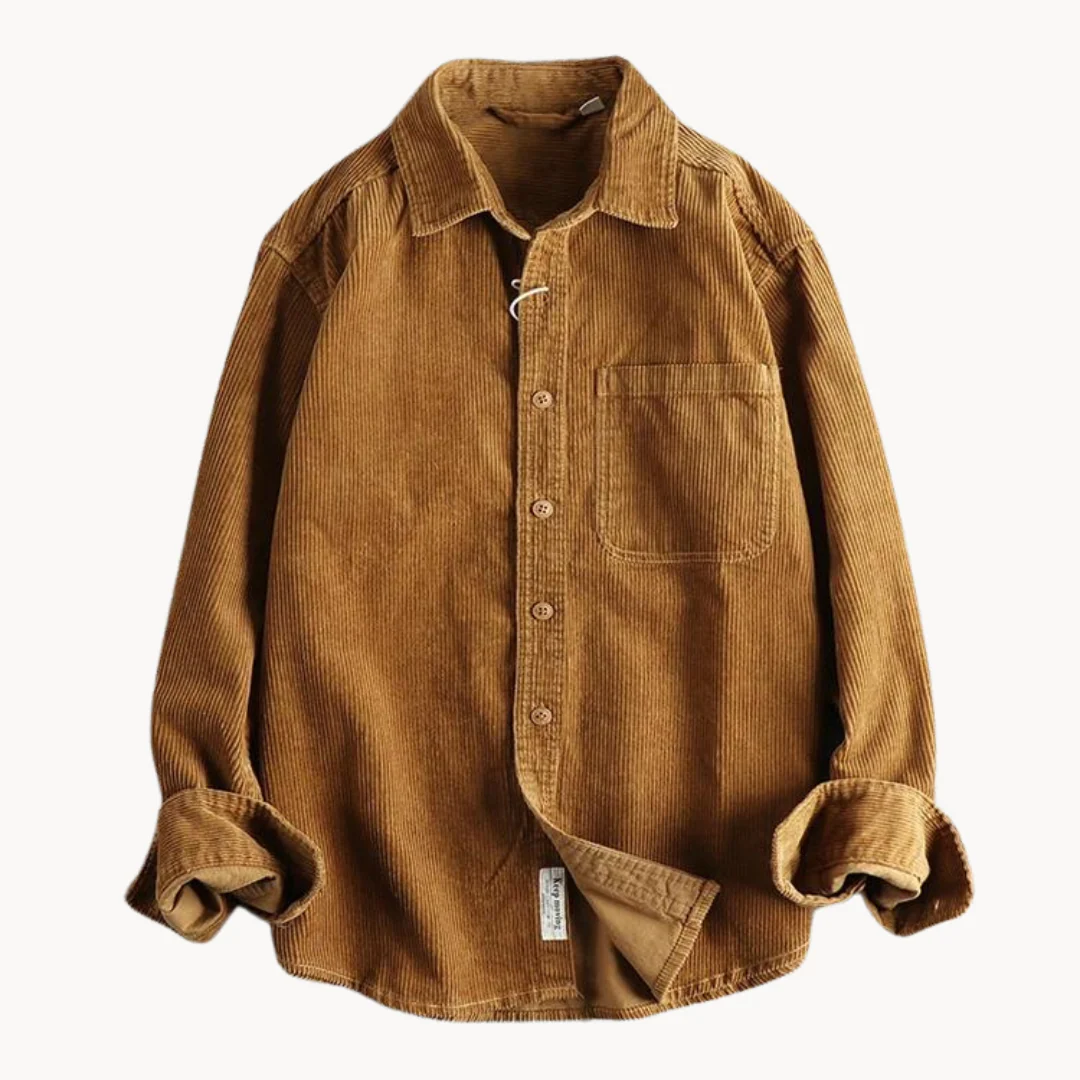 Men's Vintage-Inspired Button Shirt