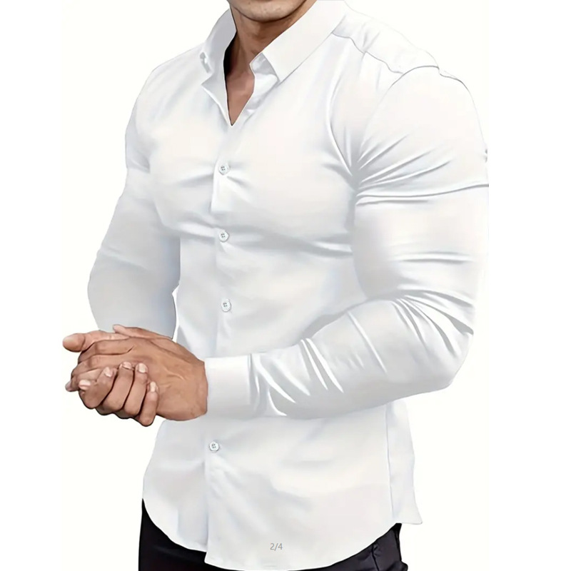 Trendy Body Fit Long Sleeve Shirt for Men