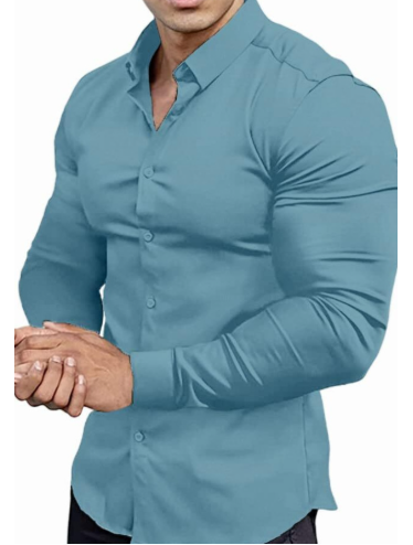 Trendy Body Fit Long Sleeve Shirt for Men