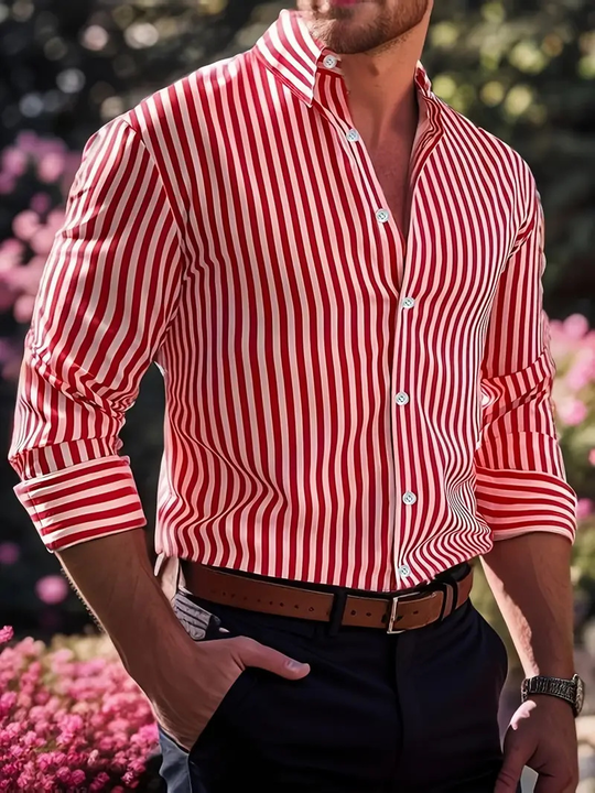 Men's Casual Striped Shirt
