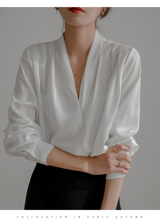 Women's Elegant V-neck Smar-Casual Blouse