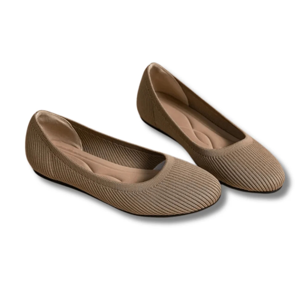 Women’s Classic Black Knit Ballerina Flats