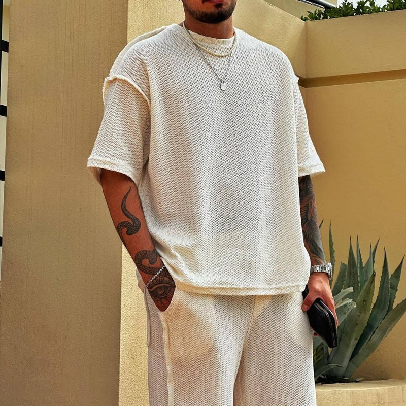 Men's Vintage Relaxed Fit Two-Piece Set