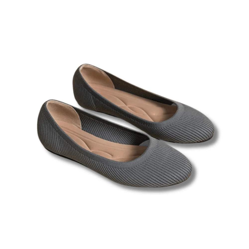 Women’s Classic Black Knit Ballerina Flats