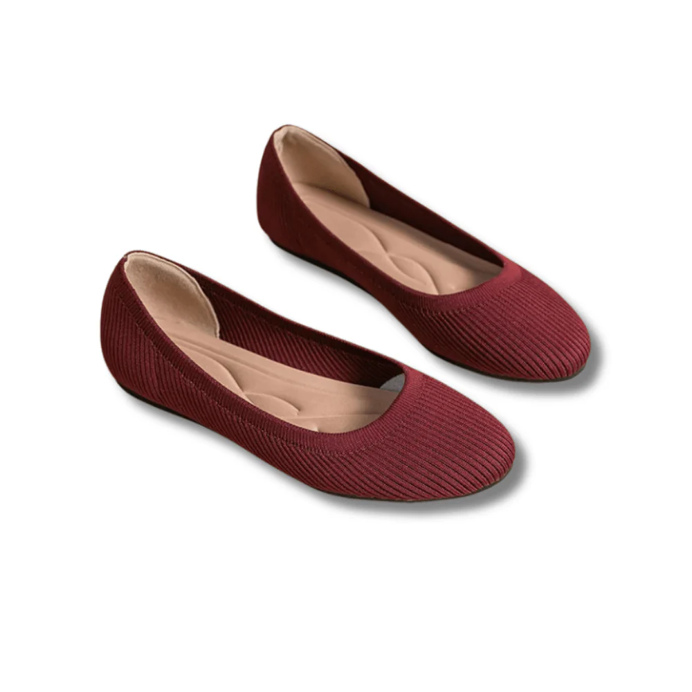 Women’s Classic Black Knit Ballerina Flats