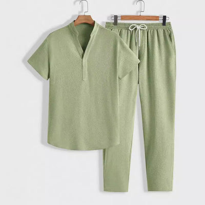 Men's Minimalist short Sleeve Top Set