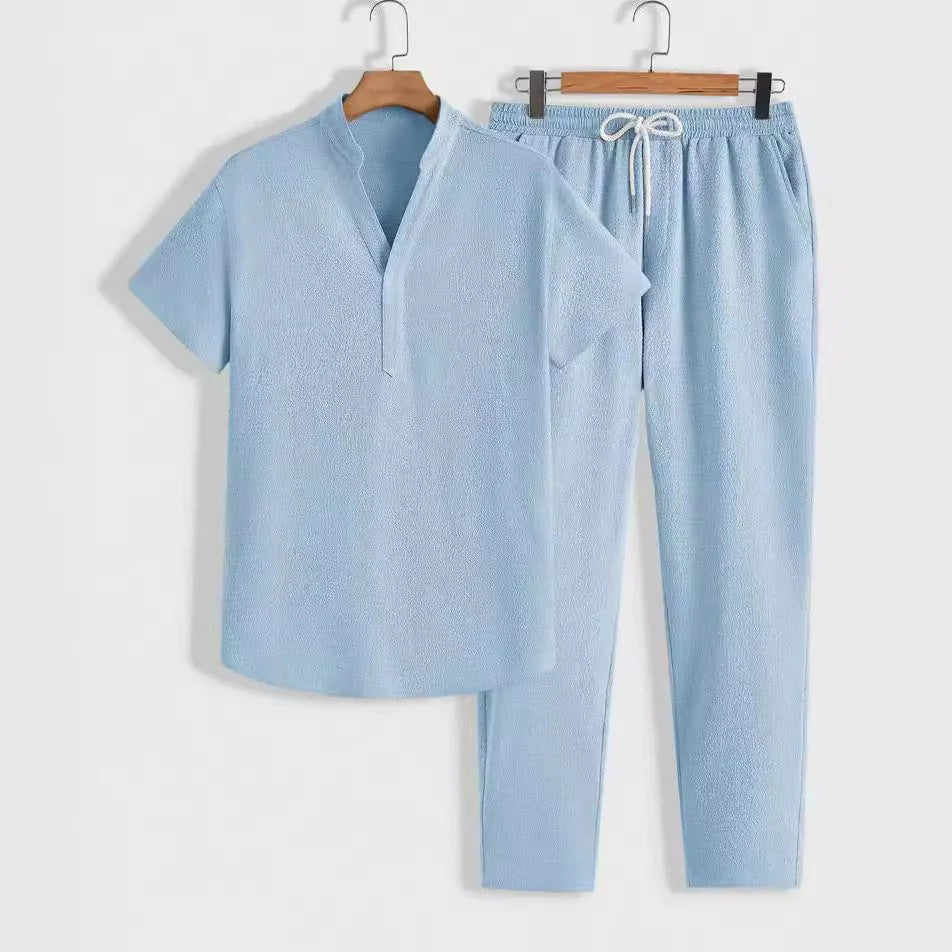 Men's Minimalist short Sleeve Top Set