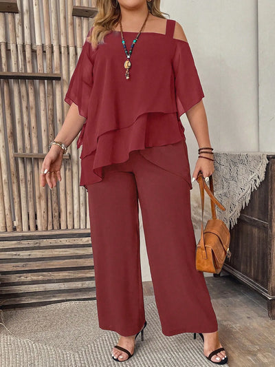 Women's Casual Off-Shoulder Set