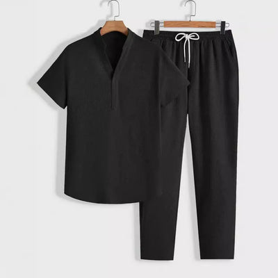 Men's Minimalist short Sleeve Top Set
