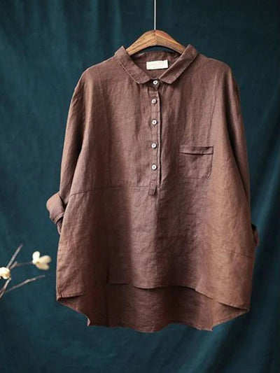 Women's Casual Button-Down Collared  Shirt