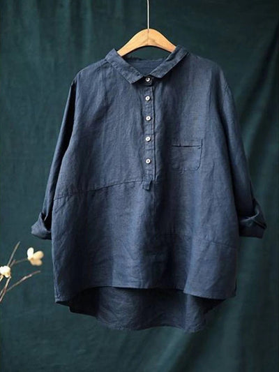 Women's Casual Button-Down Collared  Shirt