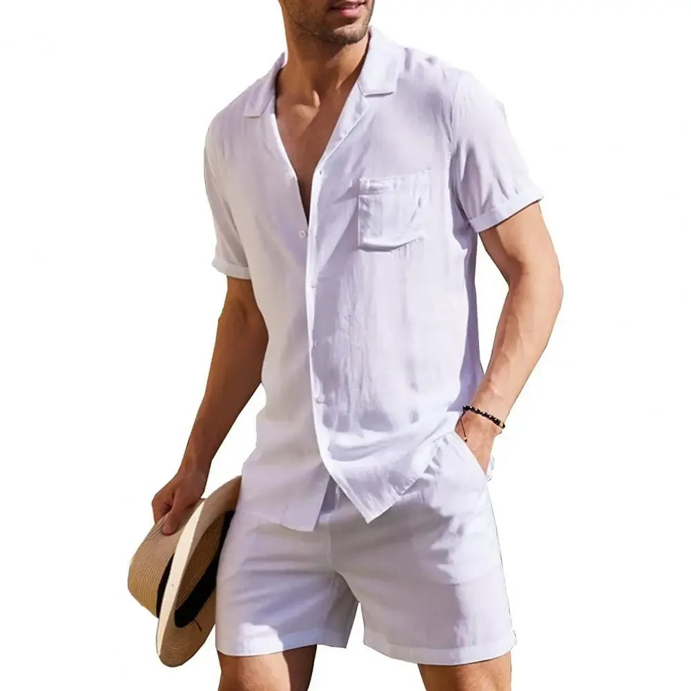 Men's Casual Button-Front Shirt