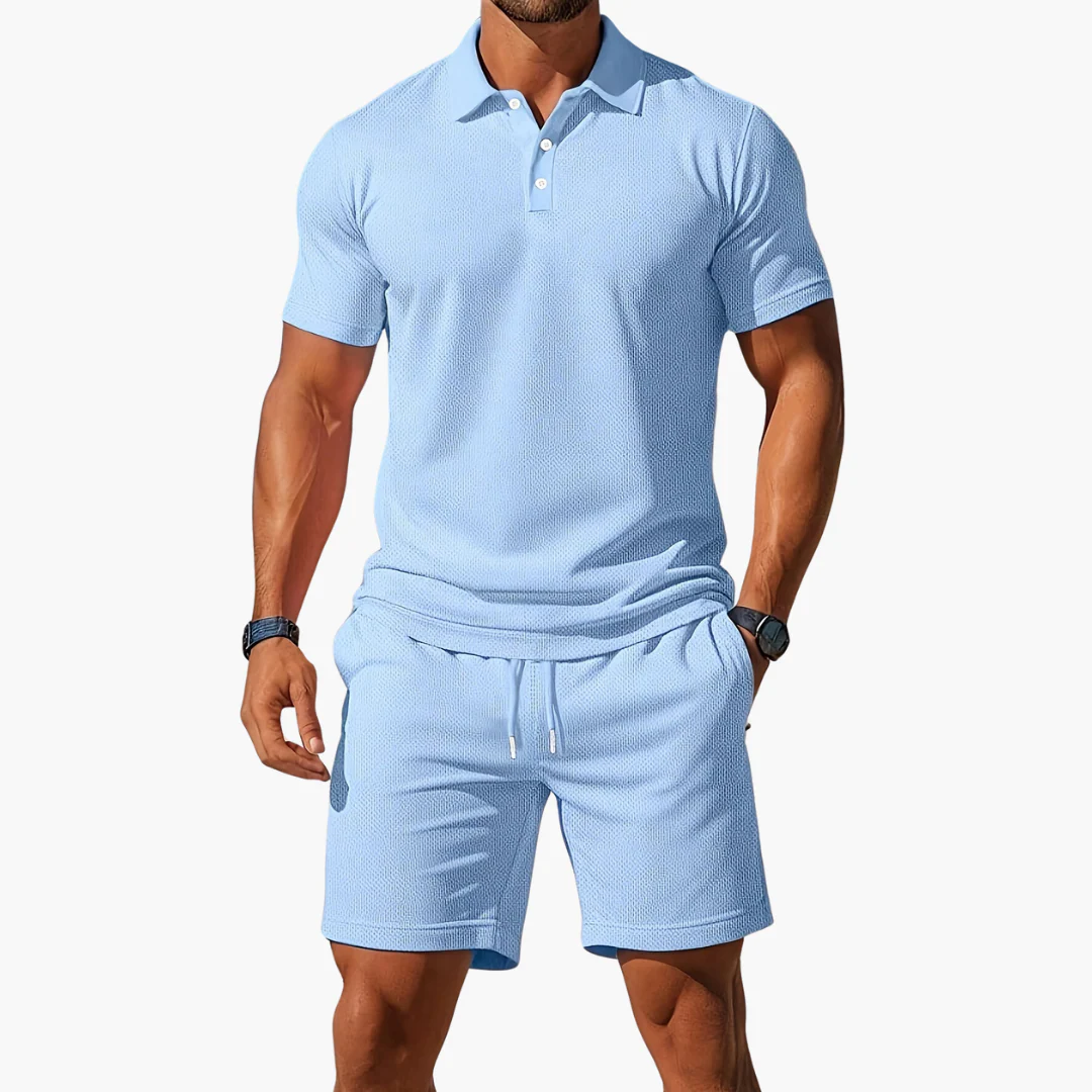 Men's Casual Summer Short and Shirt Set