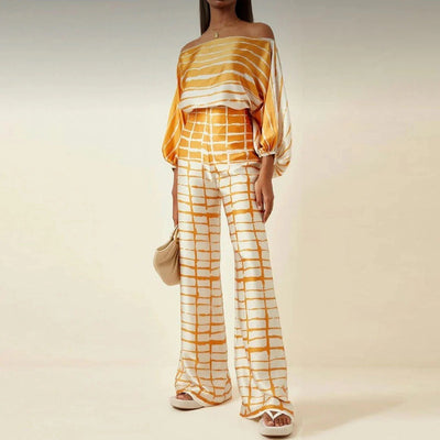 Women's Vintage Two-Piece Off-Shoulder