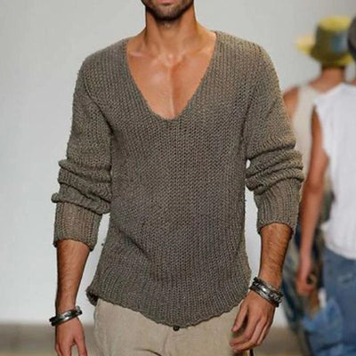 Men's Trendy V-Neck Knitted Sweater
