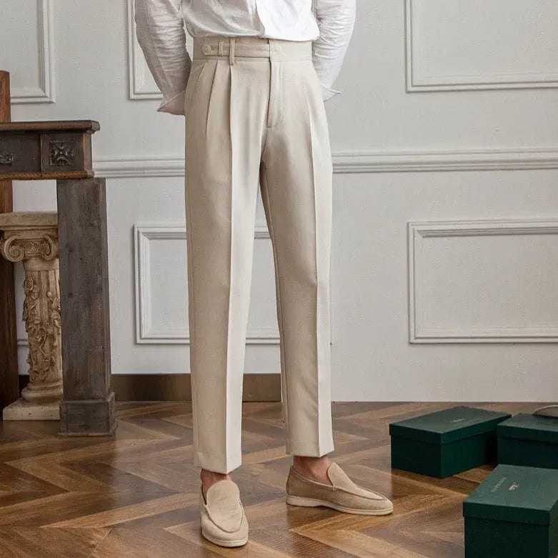 Men's Modern Style Straight cut Trousers