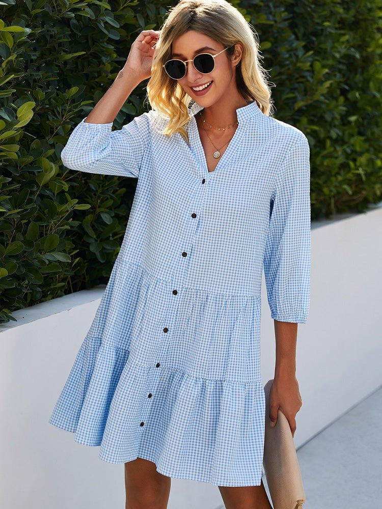Women's Casual Button-Up Dress