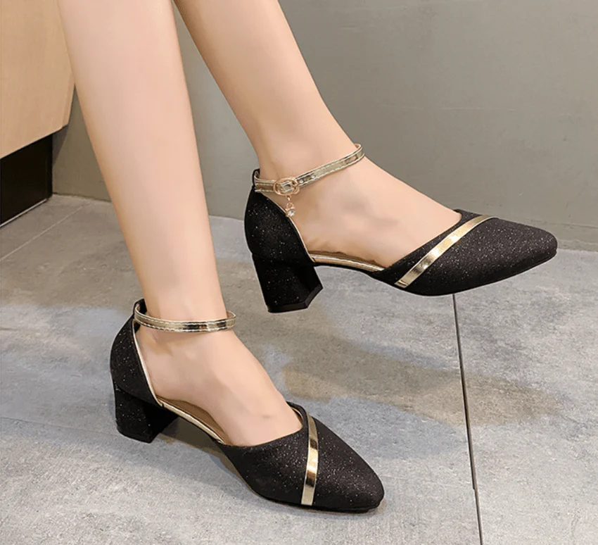 Womens Vintage Pointed Toe Heels
