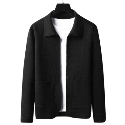 Knitted Overshirt Jacket for Men
