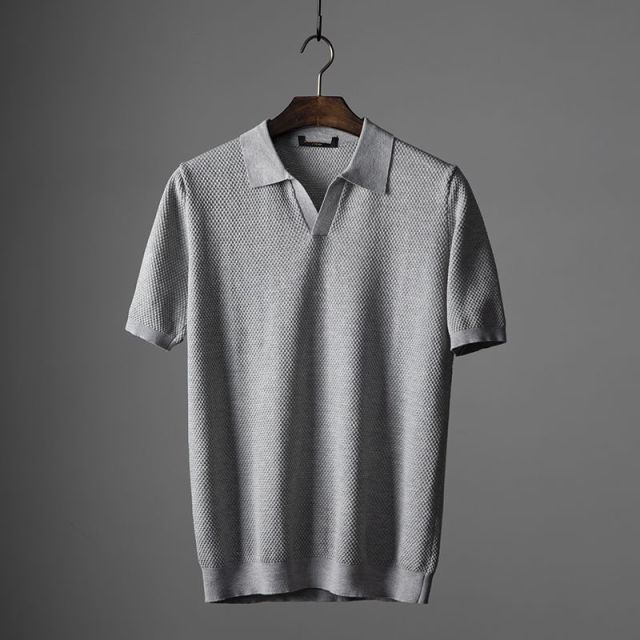 Knitted Polo Shirt for Men