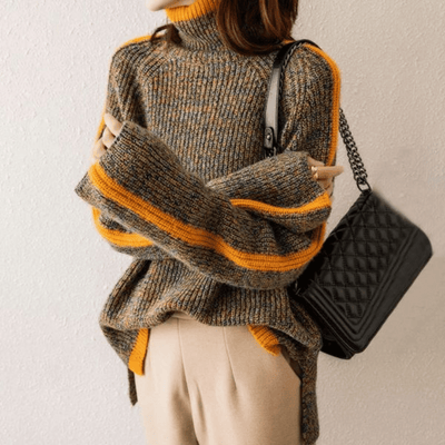 Knitted Turtleneck Jumper for Women