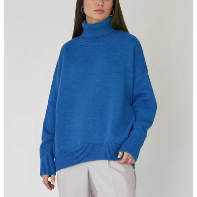 Knitted Turtleneck Sweater for Women
