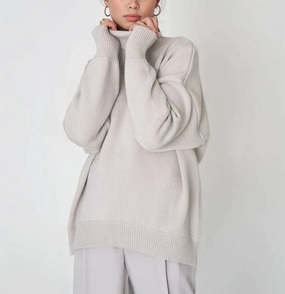 Knitted Turtleneck Sweater for Women
