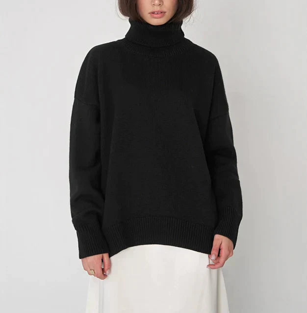 Knitted Turtleneck Sweater for Women