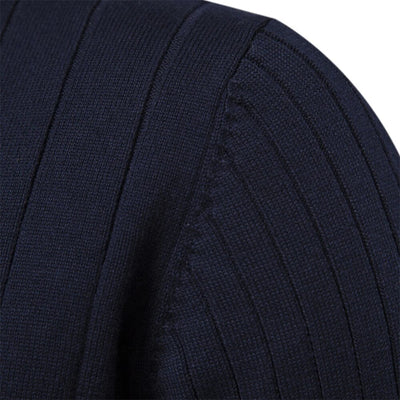 Knitted Zip-Up Sweater for Men