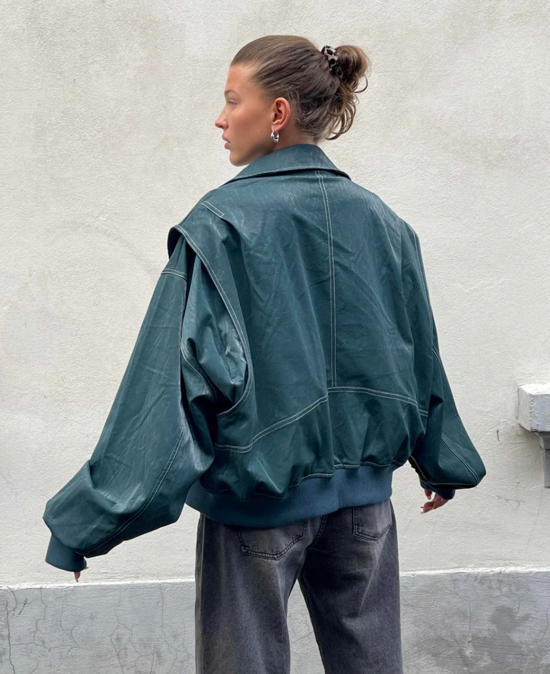 Leather Bomber Jacket For Women