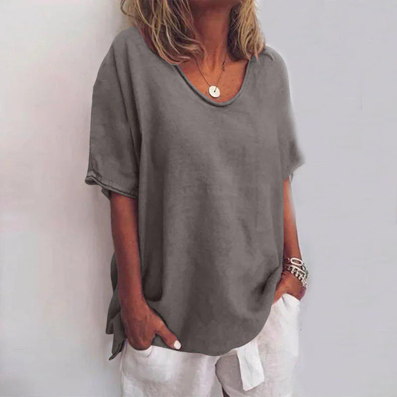 Women’s Classic Shirt – Relaxed Short-Sleeve Design for Effortless Everyday Style