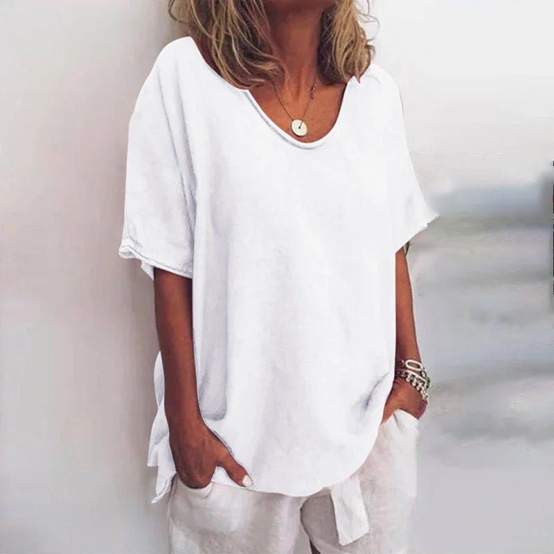 Women’s Classic Shirt – Relaxed Short-Sleeve Design for Effortless Everyday Style