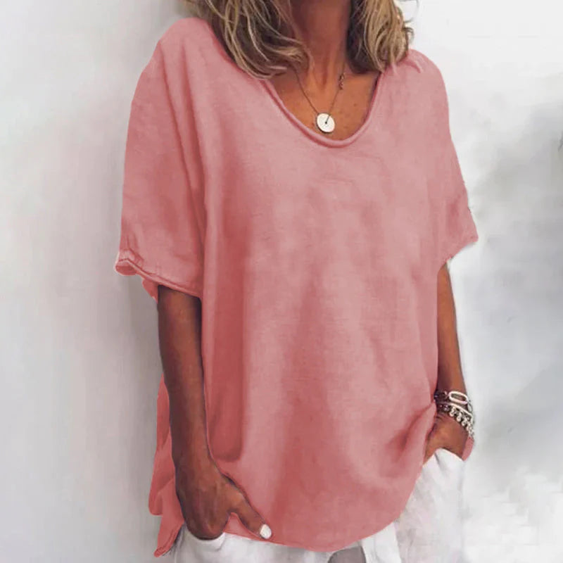 Women’s Classic Shirt – Relaxed Short-Sleeve Design for Effortless Everyday Style