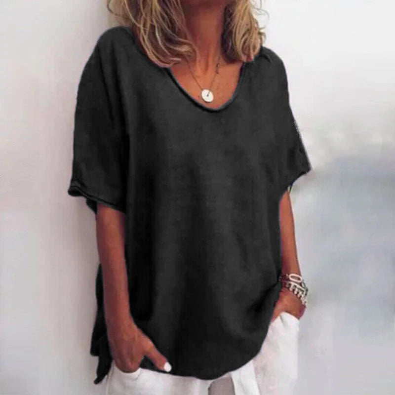 Women’s Classic Shirt – Relaxed Short-Sleeve Design for Effortless Everyday Style