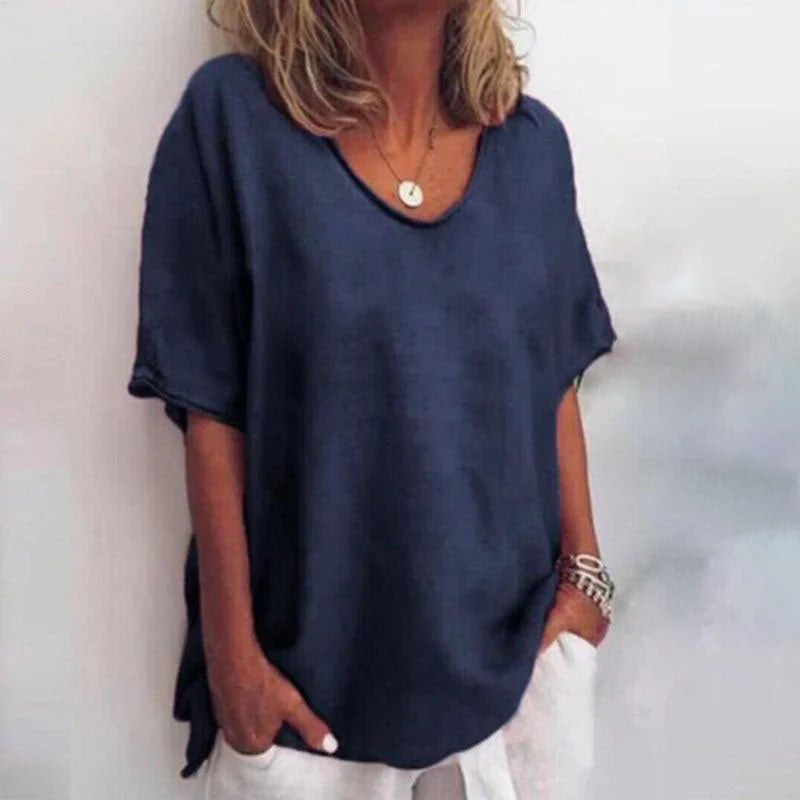 Women’s Classic Shirt – Relaxed Short-Sleeve Design for Effortless Everyday Style