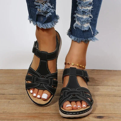 Women’s Open-Toe Sandals – Trendy Strappy Design with Casual Everyday Appeal