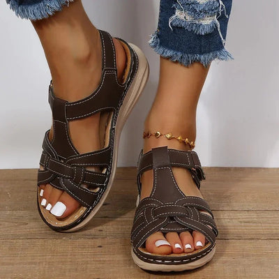 Women’s Open-Toe Sandals – Trendy Strappy Design with Casual Everyday Appeal