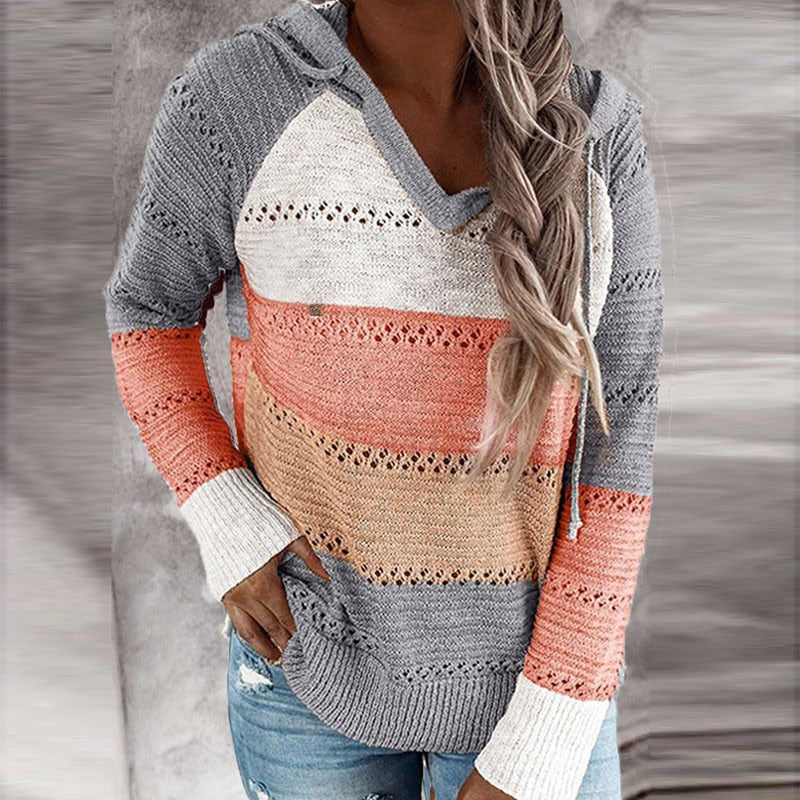Modern Women's V-neck jumper