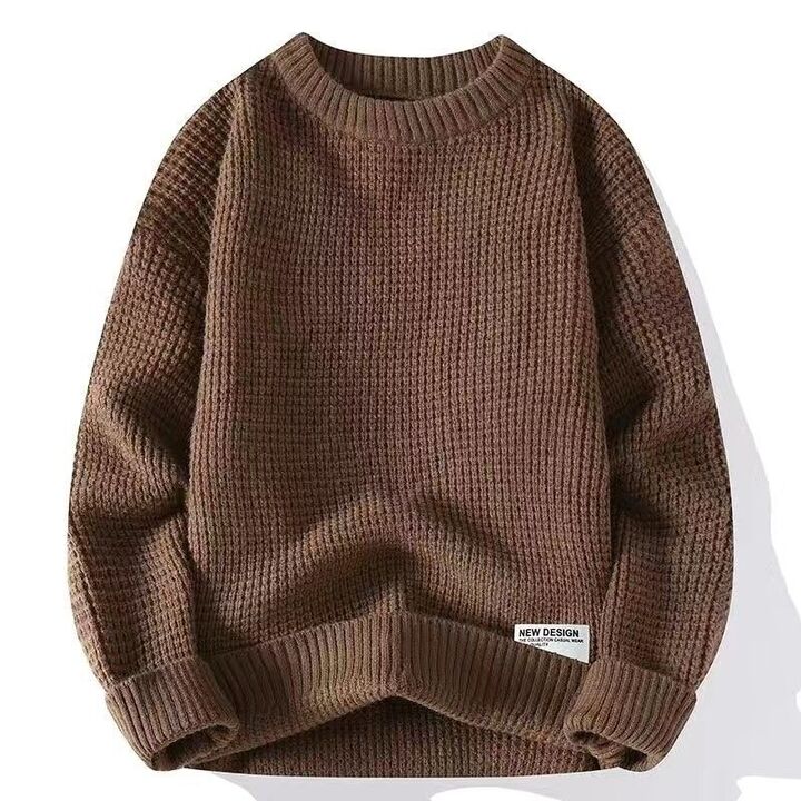 Basic Knitted Winter Sweater for Men