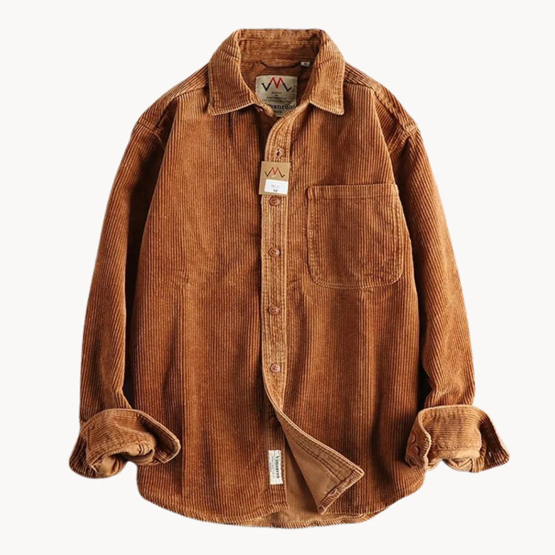 Men's Vintage-Inspired Button Shirt