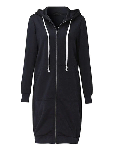 Women's Modern Long Hoodie Jacket