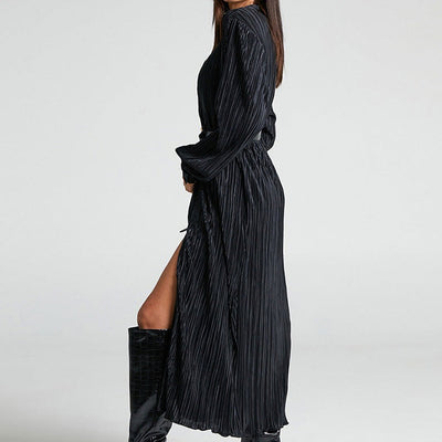 Pleated Long Women's Dress